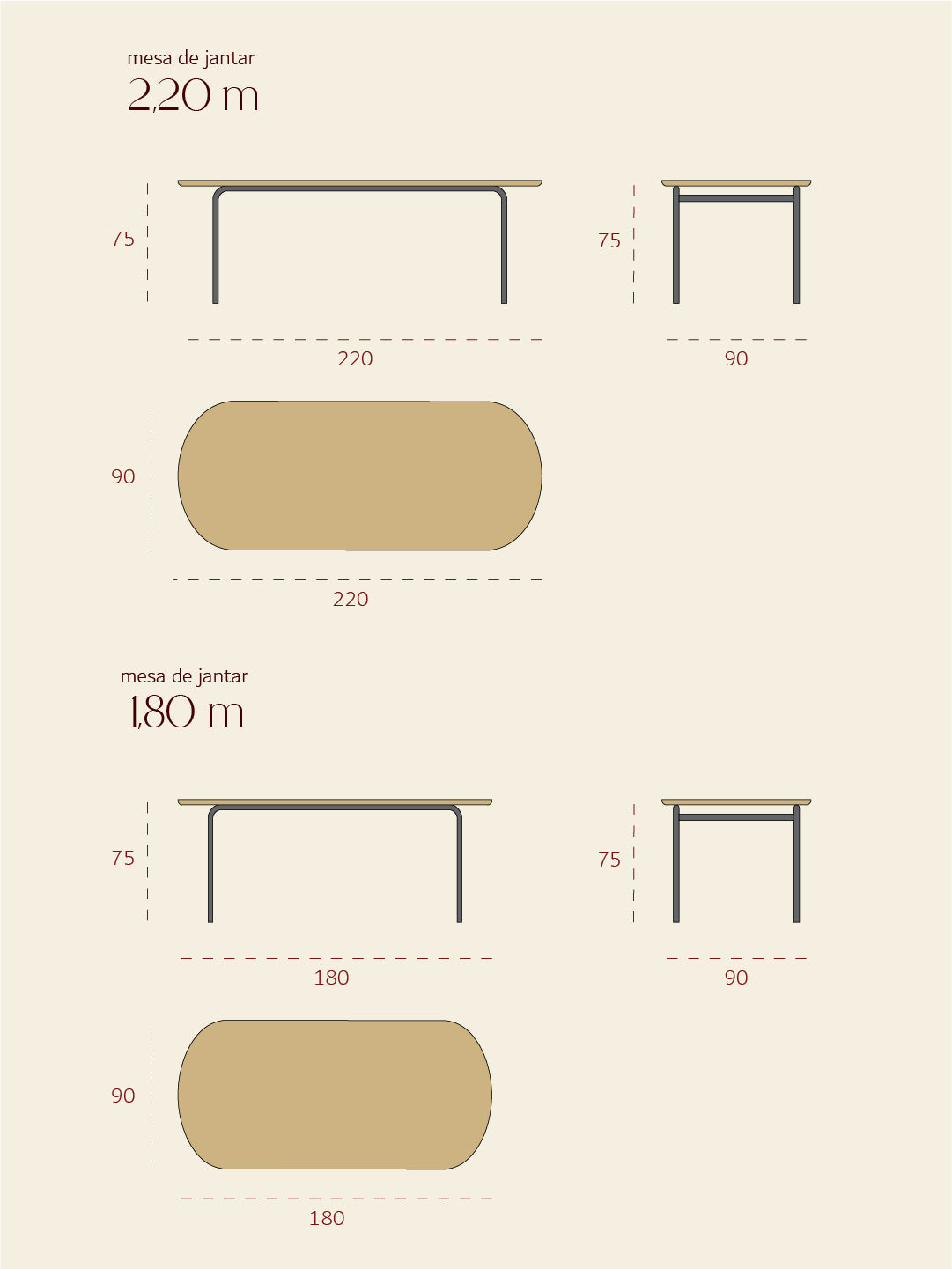 MESA DE JANTAR FACES
